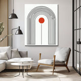 Malen nach Zahlen Kunst Minimalismus Freie Gestaltung Geometrie schwarze Streifen