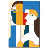 Malen nach Zahlen Kunst Abstrakte Kunst 2 Personen