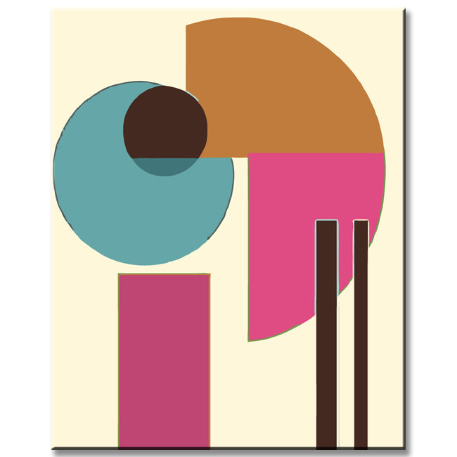 Malen nach Zahlen Kunst Abstrakte Malerei Geometrie Kreise Striche Punkte