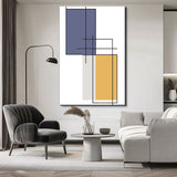 Malen nach Zahlen Kunst Abstrakte Malerei Geometrie Farbige Rechtecke II