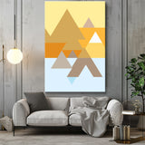 Malen nach Zahlen Kunst Farbige Dreiecke I