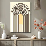 Malen nach Zahlen Kunst Minimalismus gegenüberligende Regebogen