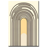 Malen nach Zahlen Kunst Minimalismus Licht am Ende des Tunnels