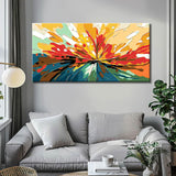 Malen nach Zahlen Kunst Abstrakte Kunst bunte Felder