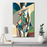 Akt Frau modern elegant DIY Kunst Deko modernes Wandbild