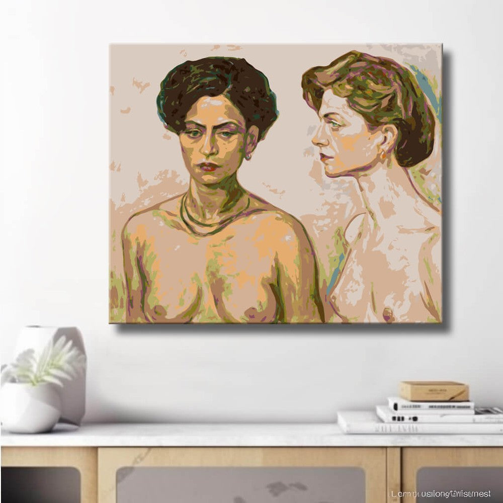 Akt Frauen klassisch DIY Kunst Deko modernes Wandbild