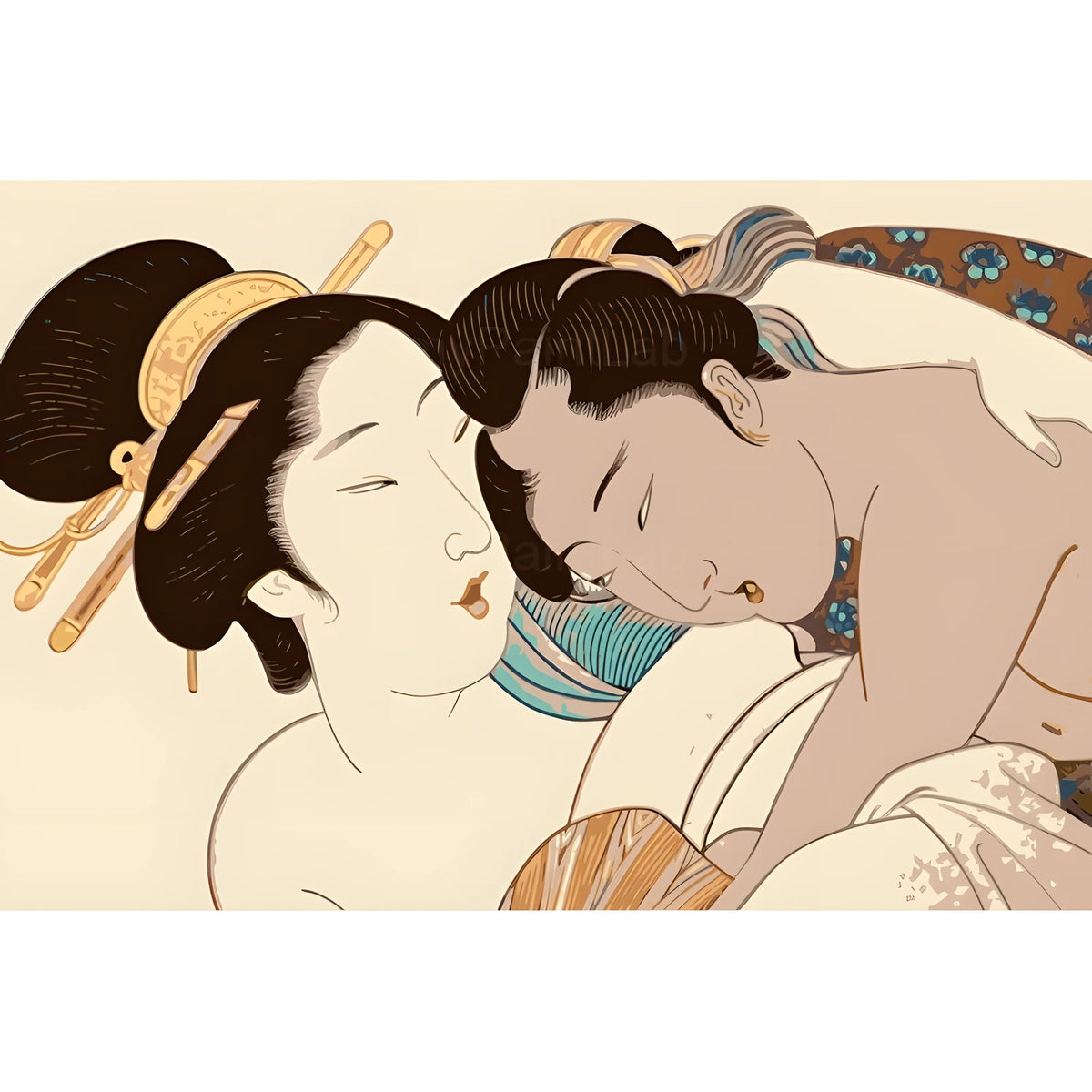 Malen nach Zahlen Akt Frauen Japanisch Intim Kunst