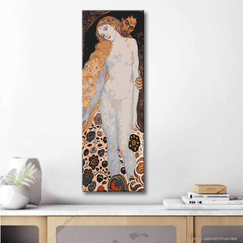 Akt Frau dekorativ ornamental DIY Kunst Deko modernes Wandbild