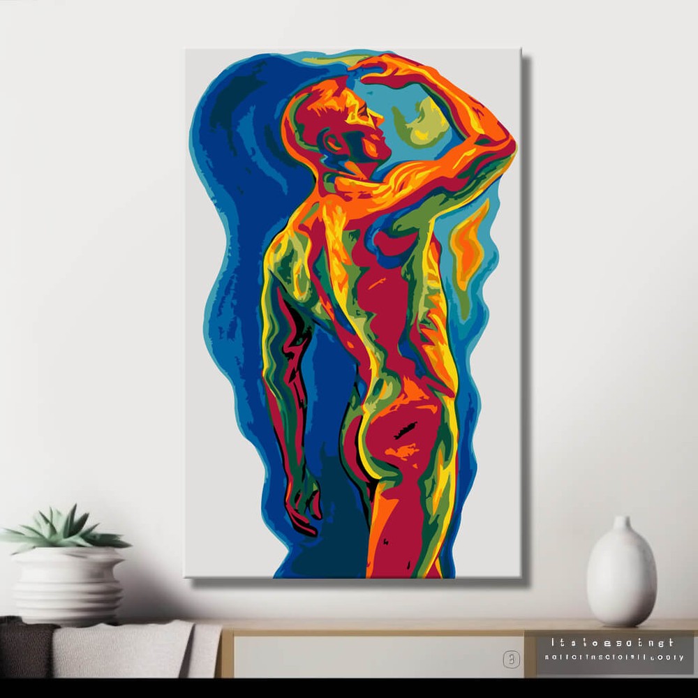 kontrastreichen Farben mit kraftvoller Ausstrahlung und moderner Ästhetik. Perfekt für kreative Auszeiten: Dieses Set bietet hochwertige Materialien und ein beeindruckendes Ergebnis für Dekoration oder Geschenk. DIY Kunst Deko modernes Wandbild