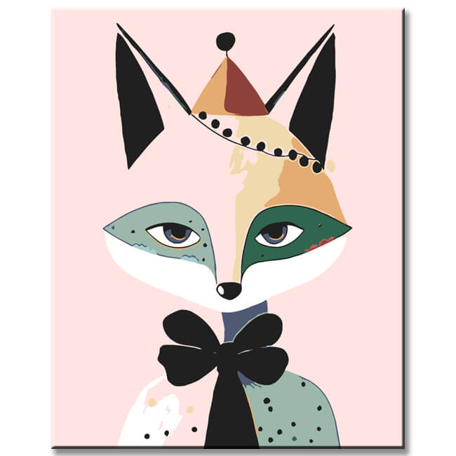 Malen nach Zahlen Karneval Fuchs