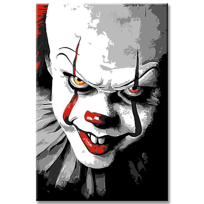 Malen nach Zahlen Horror Clown Pennywise