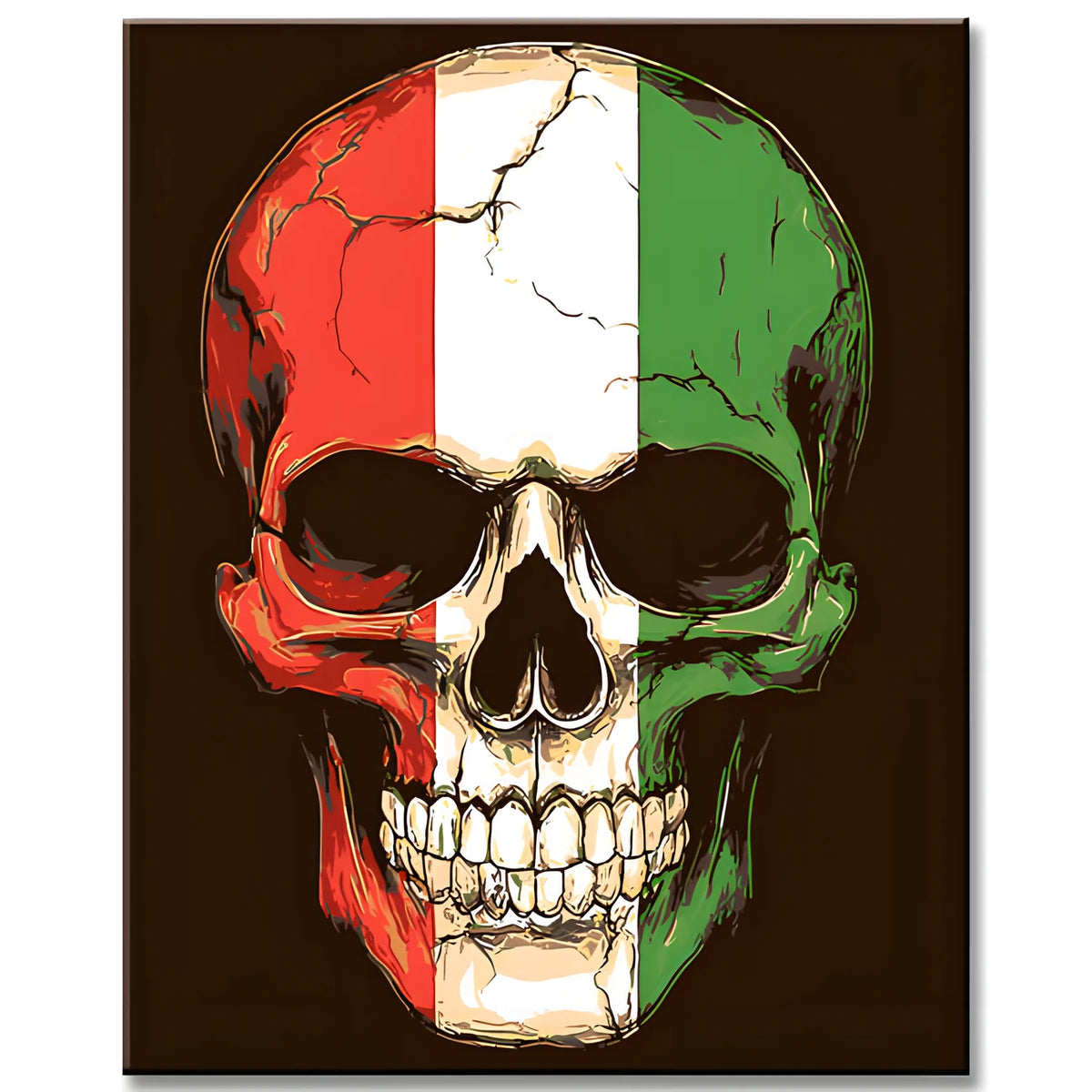 Malen nach Zahlen Totenkopf - Italien