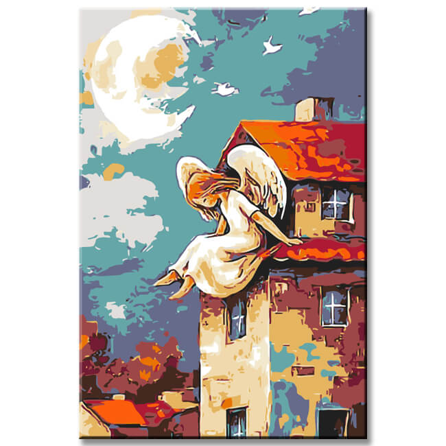 Malen nach Zahlen Engel der Nacht