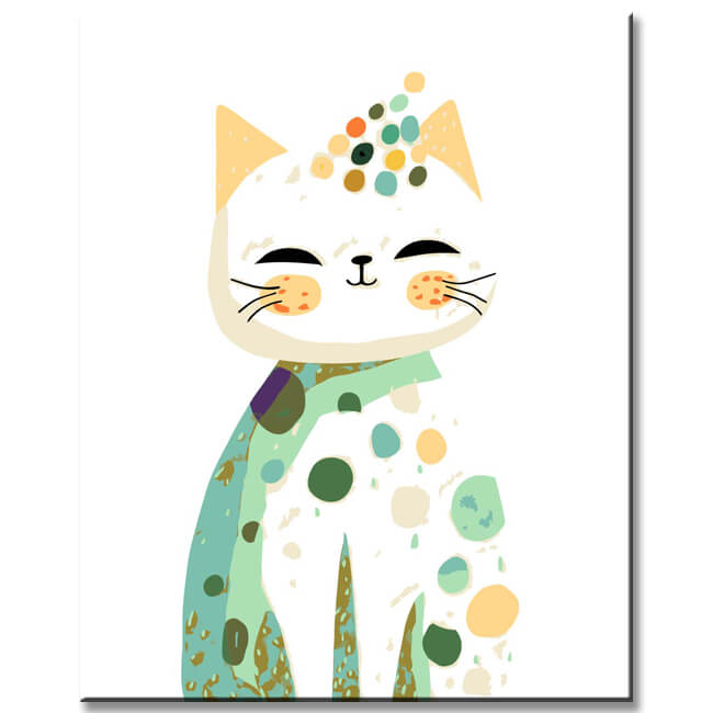 Malen nach Zahlen Frau fuchs