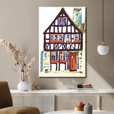 Malen nach Zahlen Kunst Landschaft Ein Fachwerkhaus