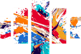 Malen nach Zahlen Kunst Buntes Bild 5-teilig
