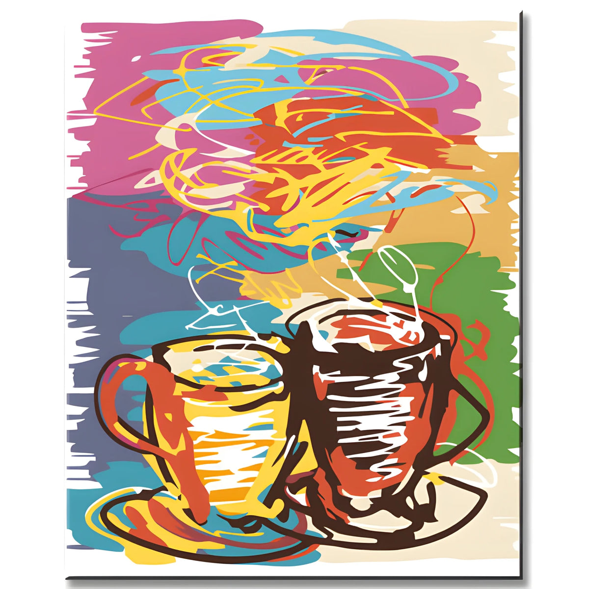 Malen nach Zahlen Freie Kunst Kaffeetassen