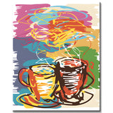 Malen nach Zahlen Freie Kunst Kaffeetassen
