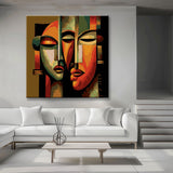 Malen nach Zahlen Abstrakte Figuren Mädchen