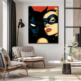 Malen nach Zahlen Catwoman und Batman Illustration