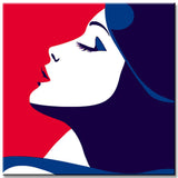 Malen nach Zahlen Pop-Art Porträt Illustration