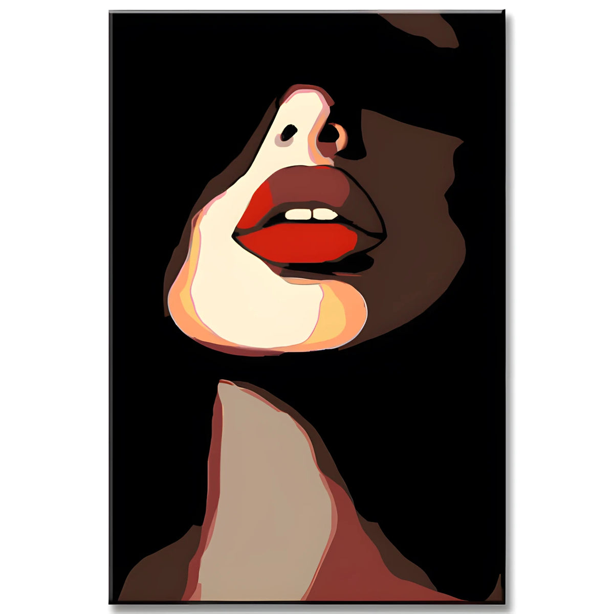 Malen nach Zahlen Roter Lippenstift
