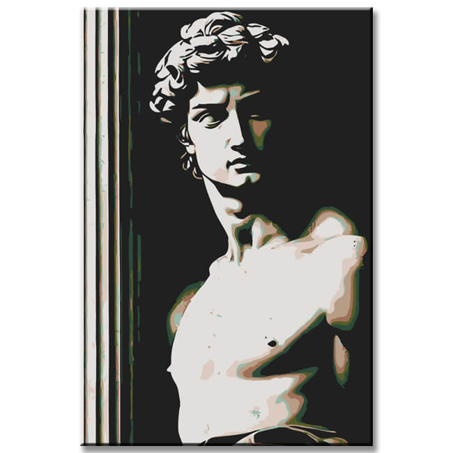 Malen nach Zahlen David Körper Kunst Statue