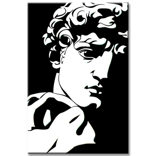 Malen nach Zahlen Statue von David Skulptur Kunst II