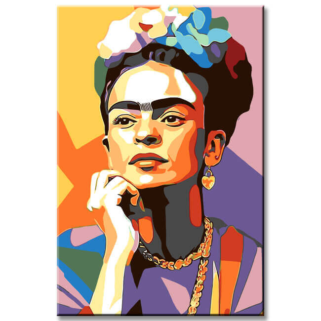 Malen nach Zahlen Frida Kahlo Pop Art