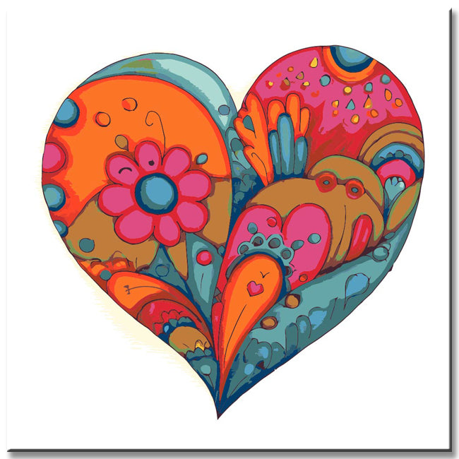 Malen nach Zahlen Abstrakte Kunst Liebe