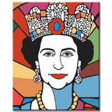 Malen nach Zahlen Die junge Königin Queen von England