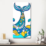 Malen nach Zahlen Mandala Fischschwanz