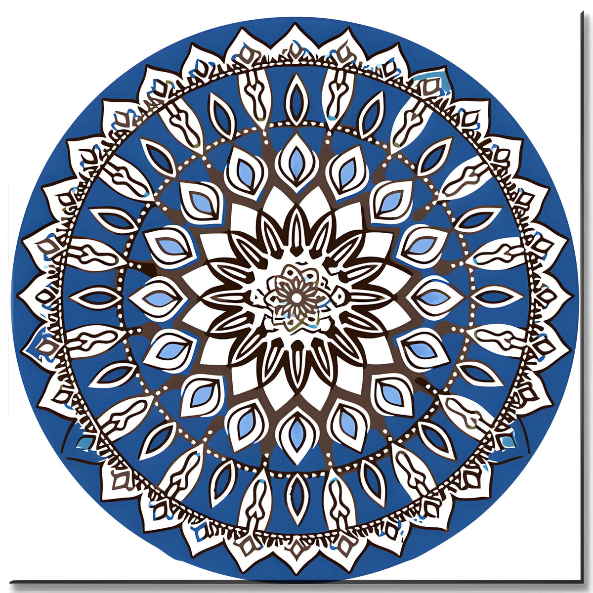 Malen nach Zahlen Buntes Rundes Mandala