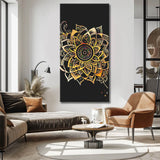 Malen nach Zahlen Goldene Mandala Kunst