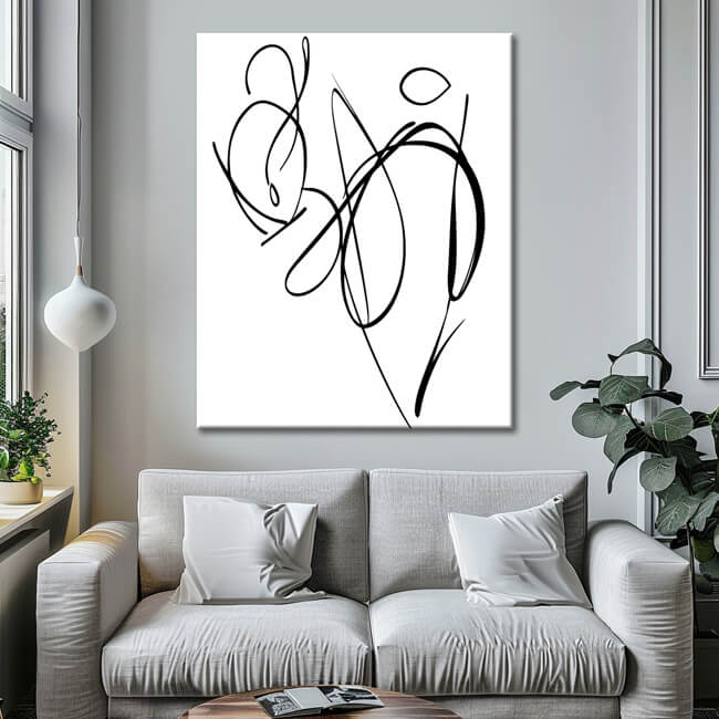 Malen nach Zahlen Kunst Minimalismus Zeichnung Freiheit