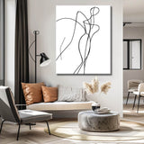 Malen nach Zahlen Kunst Minimalismus Zeichnung Figur III