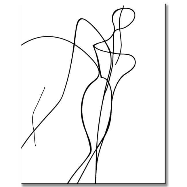 Malen nach Zahlen Kunst Minimalismus Zeichnung Figur III