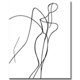 Malen nach Zahlen Kunst Minimalismus Zeichnung Figur III