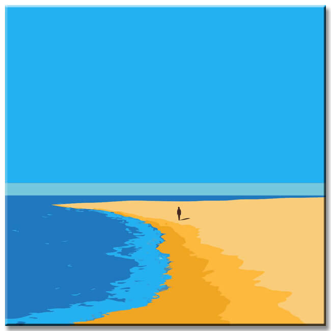 Malen nach Zahlen Kunst Natur Strand und Meer