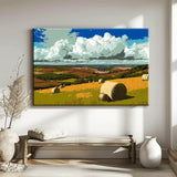 Malen nach Zahlen Kunst Natur Ein Feld im Sommer