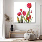 Malen nach Zahlen Blumen Zwei Rote Tulpen