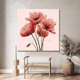 Malen nach Zahlen Blumen Drei Rote Tulpen