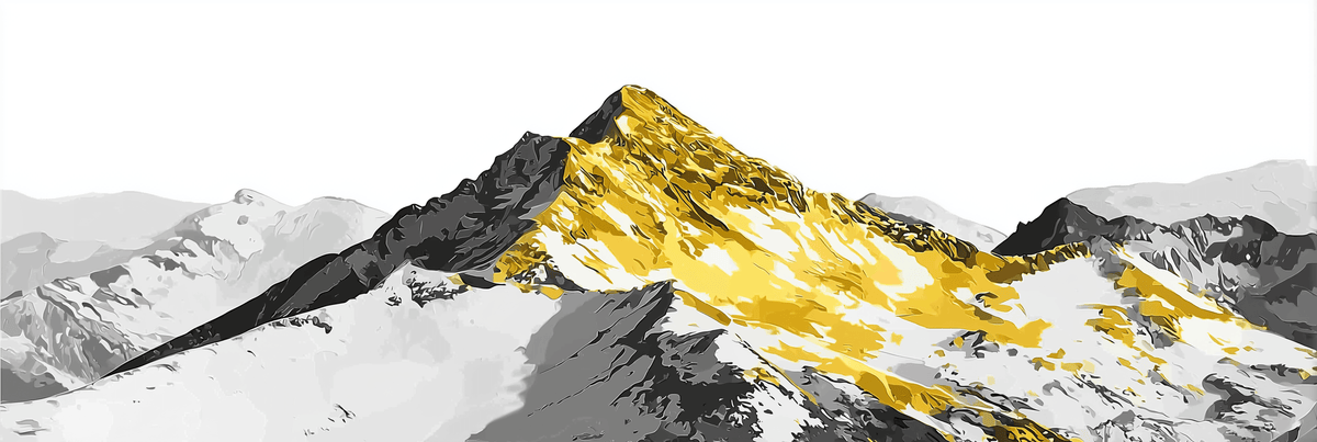 Malen nach Zahlen Berglandschaft mit Schnee