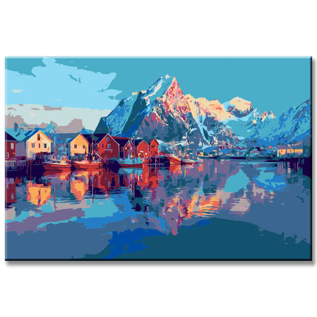 Malen nach Zahlen Norwegen Lofoten