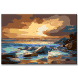 Malen nach Zahlen Lofoten Natur Strand