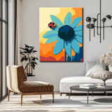 Malen nach Zahlen Kunst Malerei Blaue Sonnenblume