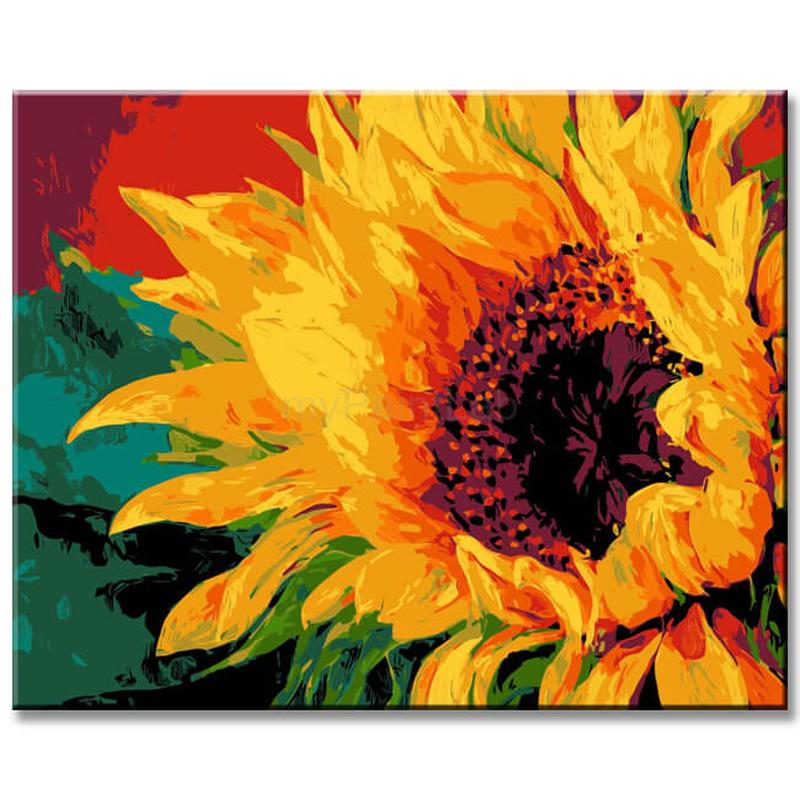 Malen nach Zahlen Sonnenblume