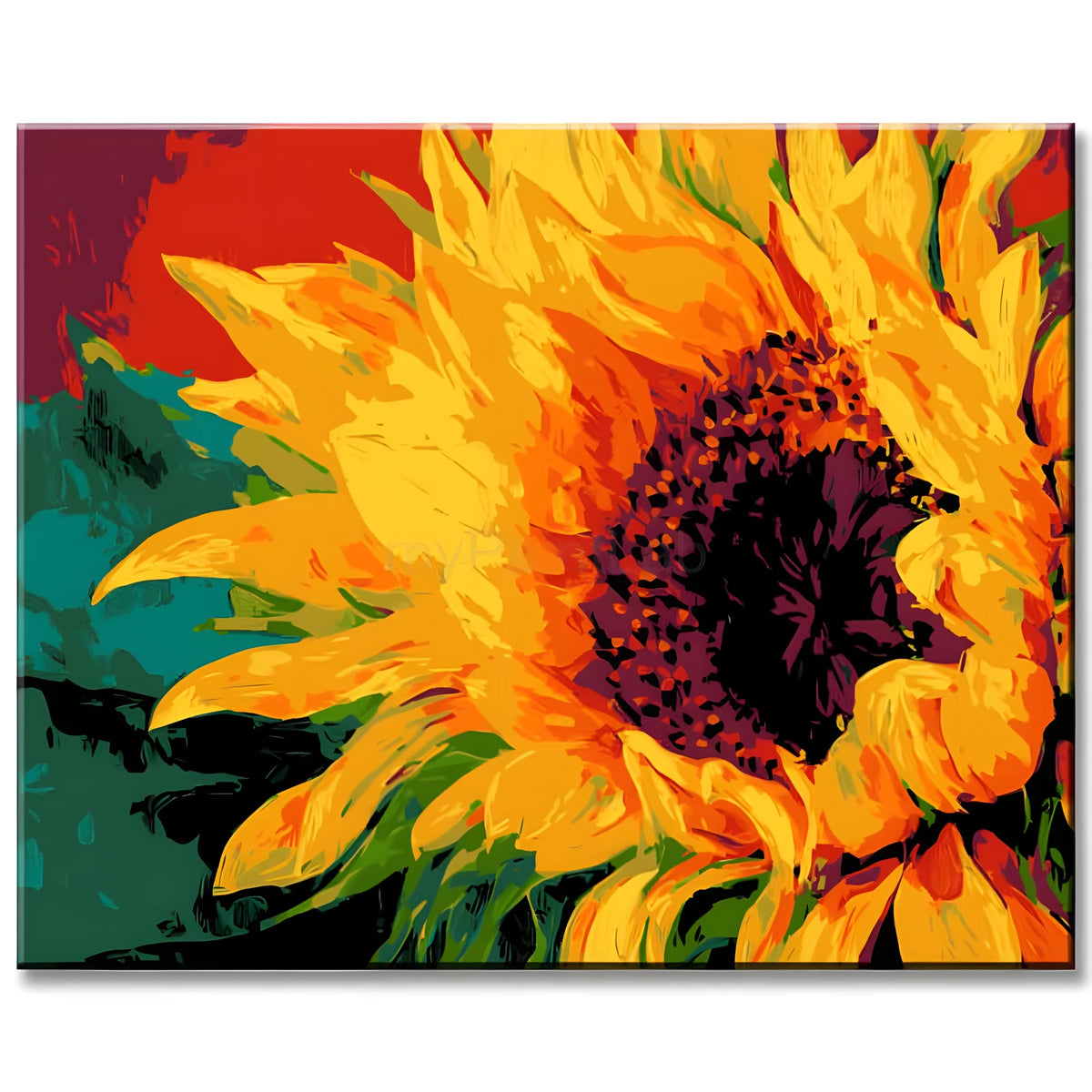 Malen nach Zahlen Sonnenblume