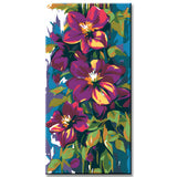 Malen nach Zahlen Clematis Waldrebe Garten