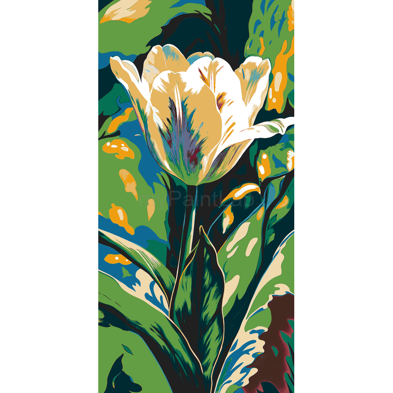 Malen nach Zahlen Klassiches Blumenmotiv
